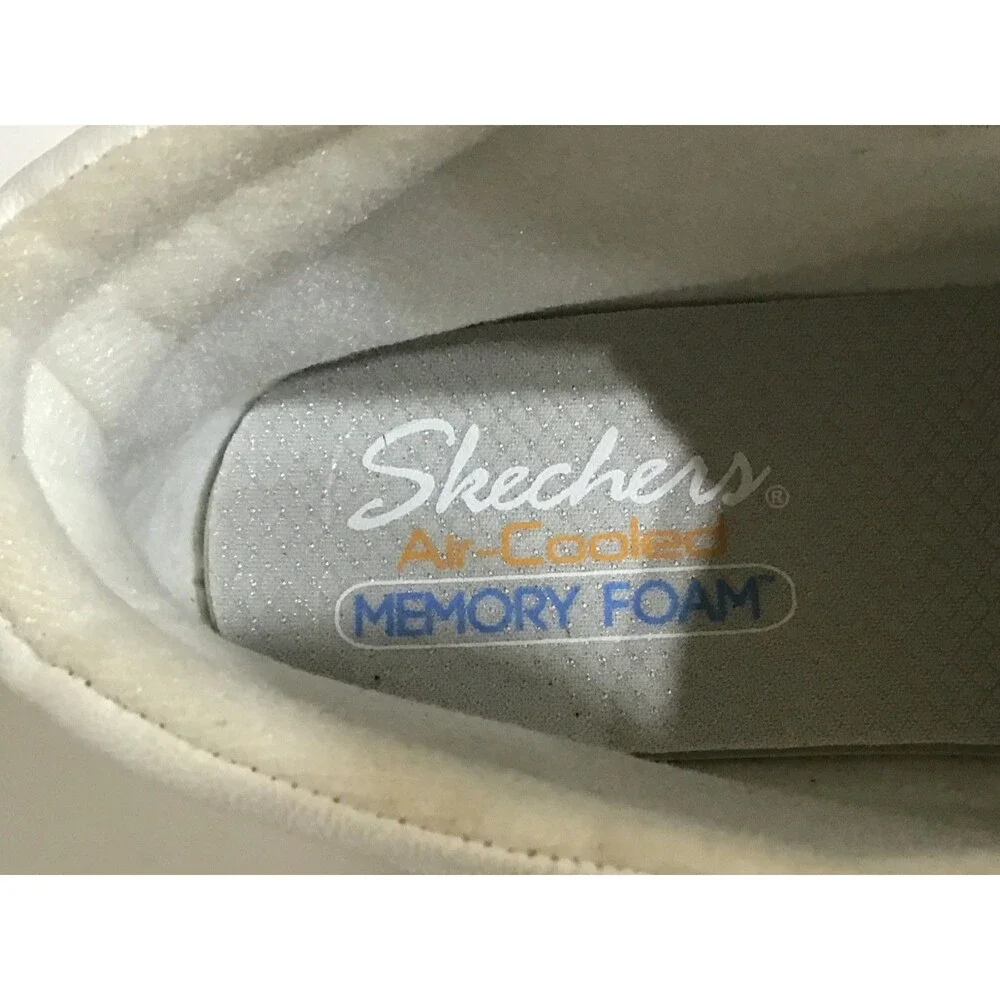 Skechers Shindigs Renegade Sneaker Sz 7 White Leather Chunky Boots Retro Chic